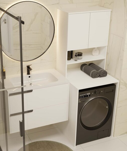 TP Living Koupelnová skříňka nad pračku POLA MULTI bílá