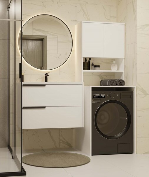TP Living Koupelnová skříňka nad pračku POLA MULTI bílá