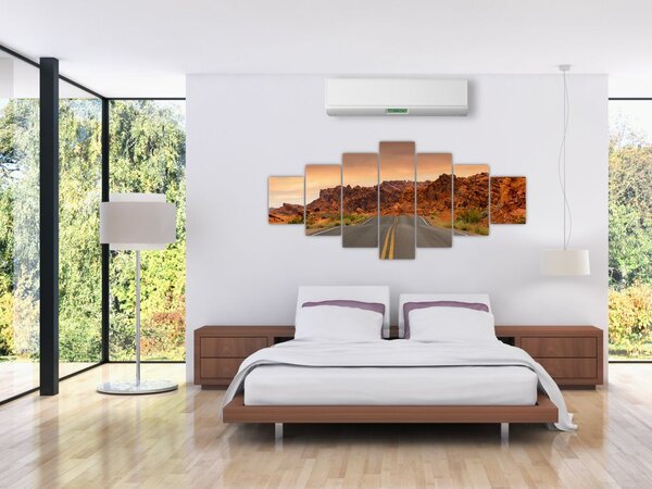 Obraz cesty a skal (210x100 cm)