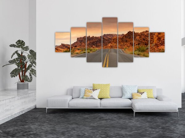 Obraz cesty a skal (210x100 cm)