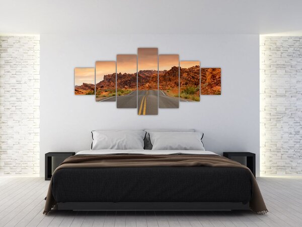 Obraz cesty a skal (210x100 cm)