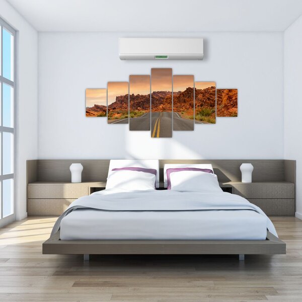 Obraz cesty a skal (210x100 cm)