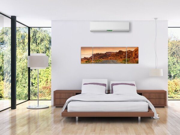 Obraz cesty a skal (170x50 cm)