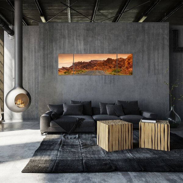 Obraz cesty a skal (170x50 cm)