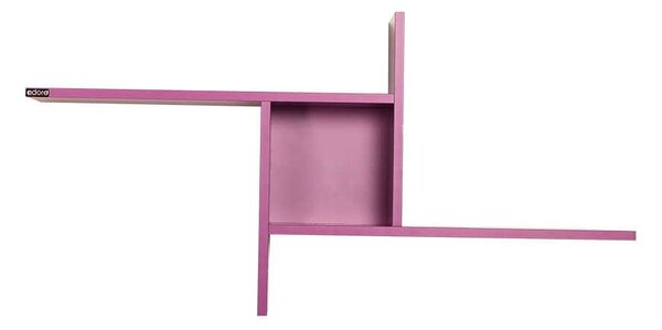 Kalune Design Nástěnná polička RAF 100x50 cm fialová