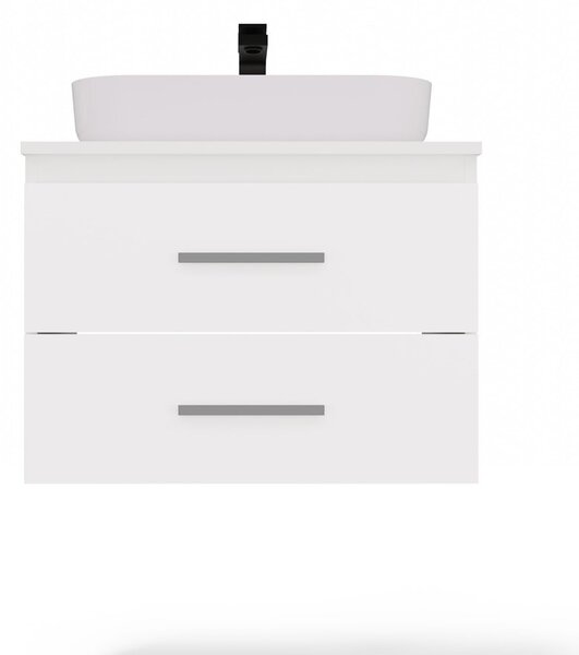 TP Living Závěsná skříňka pod umyvadlo s deskou NEL 2S 60 cm bílá