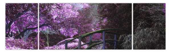 Obraz - fialové stromy (170x50 cm)