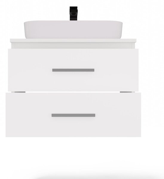TP Living Závěsná skříňka pod umyvadlo s deskou NEL 2S 60 cm bílá