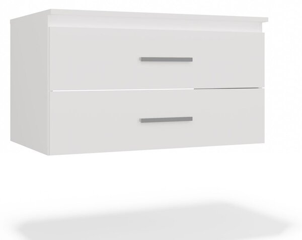 TP Living Závěsná skříňka pod umyvadlo s deskou NEL 2S 80 cm bílá