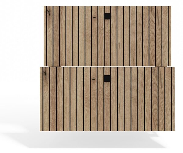 TP Living Závěsná skříňka pod umyvadlo TIGO 2S 60 cm dub evoke