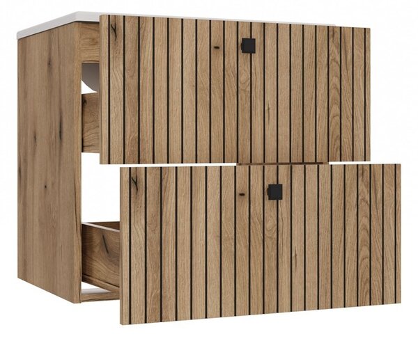 TP Living Závěsná skříňka s umyvadlem TIGO 2S 60 cm dub evoke
