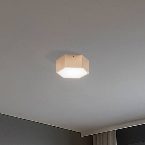 Argon LED stropní svítidlo Libre, zlatá, ocel, 3 000 K, Mosaz / zlato, Obývací pokoj / jídelna, kov