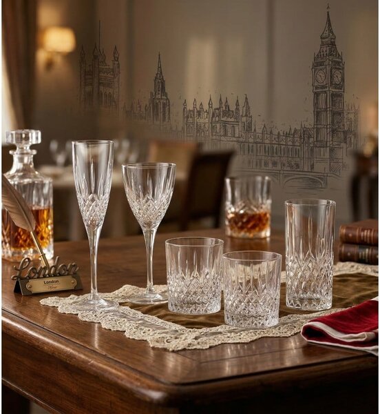RCR LONDON SKLENICE NA WHISKY 320ML SADA 6 KS