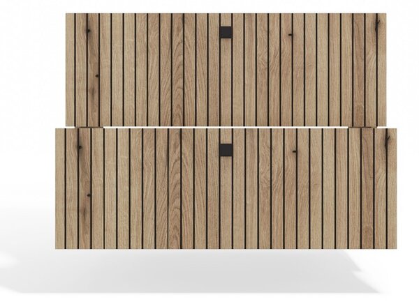 TP Living Závěsná skříňka pod umyvadlo TIGO 2S 80 cm dub evoke