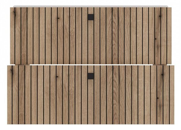 TP Living Závěsná skříňka s umyvadlem TIGO 2S 80 cm dub evoke
