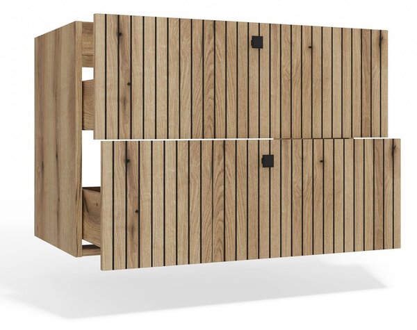 TP Living Závěsná skříňka pod umyvadlo TIGO 2S 80 cm dub evoke