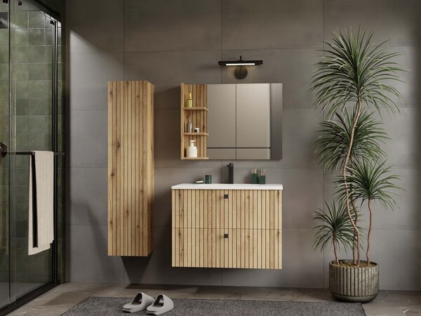 TP Living Závěsná skříňka pod umyvadlo TIGO 2S 80 cm dub evoke