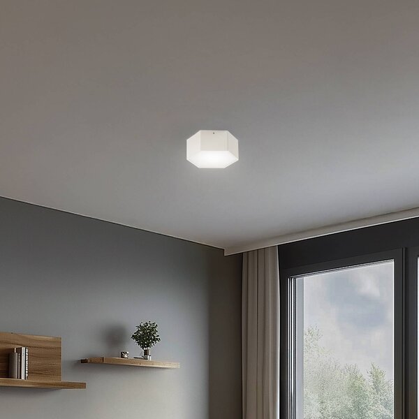 Argon LED stropní svítidlo Libre, krémově bílé, ocel, 3 000 K, Bílá / opál, Obývací pokoj / jídelna, kov