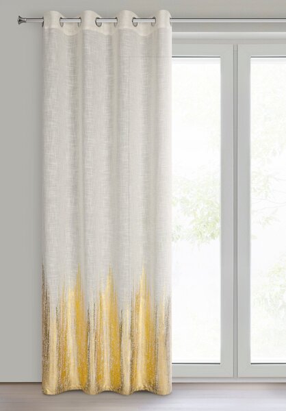 ZÁVĚS NA KROUŽCÍCH IMANI 135X250 CM VZOROVANÁ