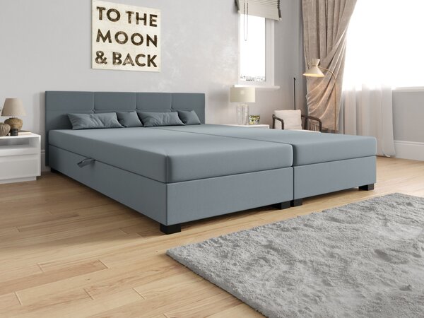 Americká postel s úložným prostorem 140x200 ROSIE 15 - šedá