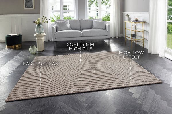 ELLE Decoration, Kusový koberec New York 105084 Cream, beige, 120x170, béžová, ložnice