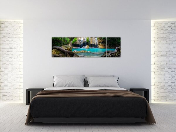 Obraz vodopádů (170x50 cm)