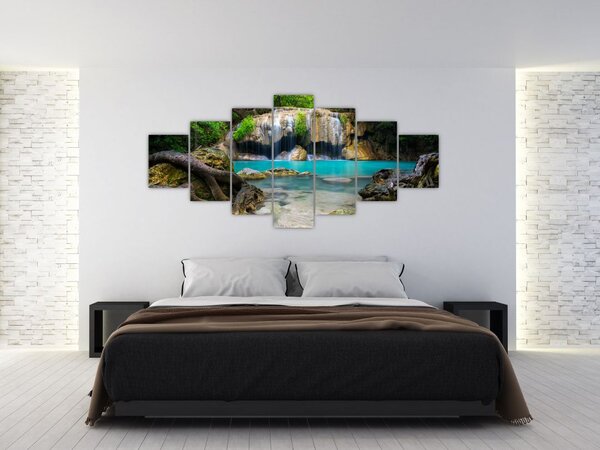 Obraz vodopádů (210x100 cm)