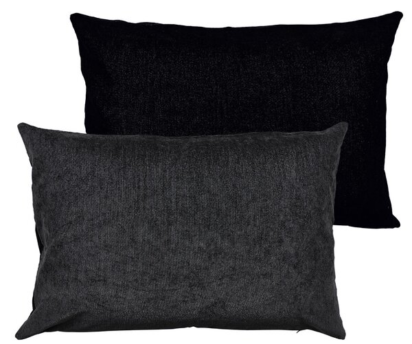 Södahl Povlak na polštář 40x60 Washed Chenille Black