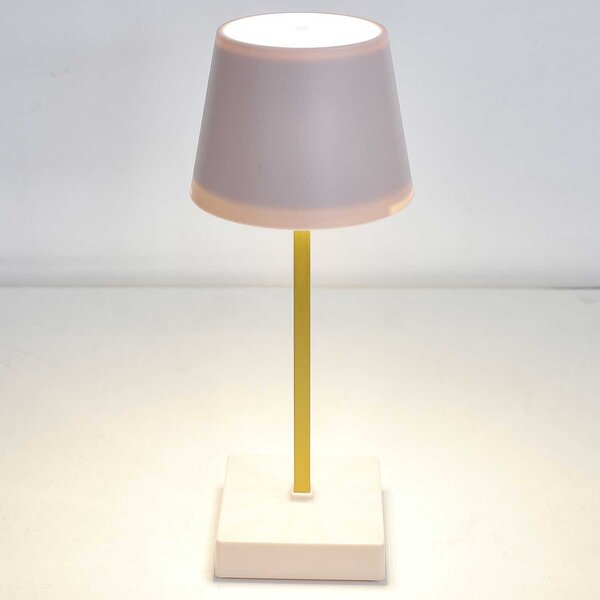 HowHomely LED lampa STELO TOUCH růžová/zlatá