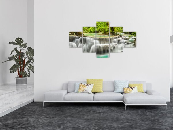 Obraz vodopádů (125x70 cm)