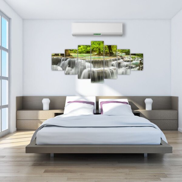 Obraz vodopádů (210x100 cm)