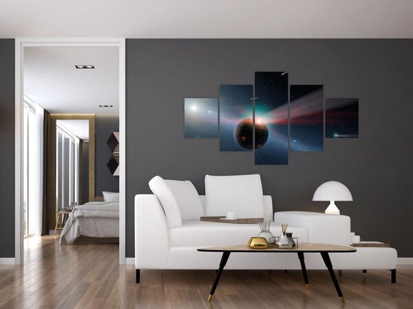 Obraz planetky (125x70 cm)