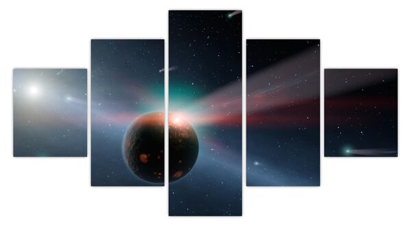 Obraz planetky (125x70 cm)