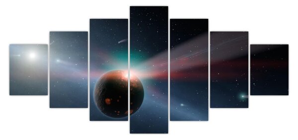 Obraz planetky (210x100 cm)