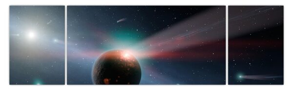 Obraz planetky (170x50 cm)