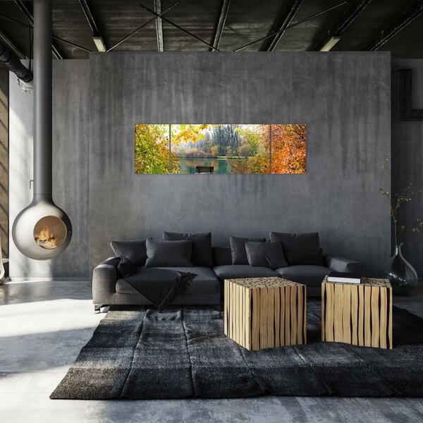 Obraz rybníka (170x50 cm)