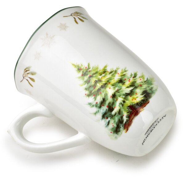 Affekdesign Vánoční hrnek Santa Lila 220 ml bílo-zelený