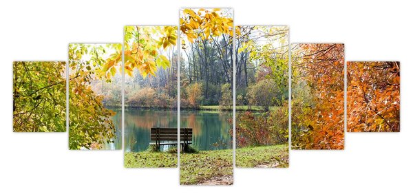 Obraz rybníka (210x100 cm)