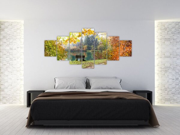 Obraz rybníka (210x100 cm)
