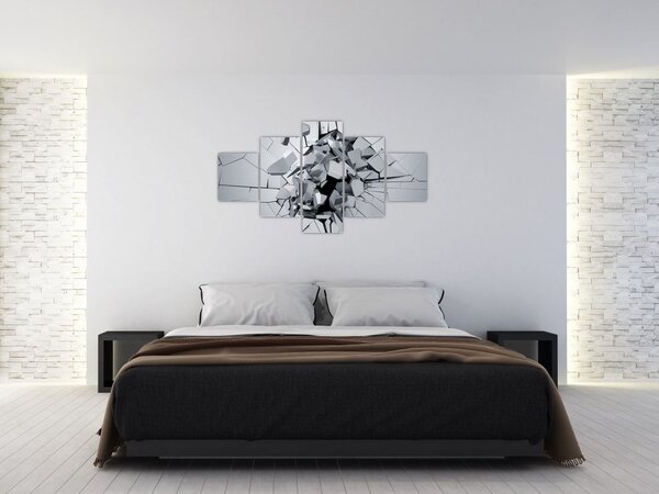 Obraz abstrakce 3D (125x70 cm)