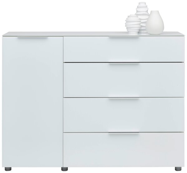 ŠIROKÁ KOMODA, vysoce lesklá bílá, 135/99/40 cm Voleo