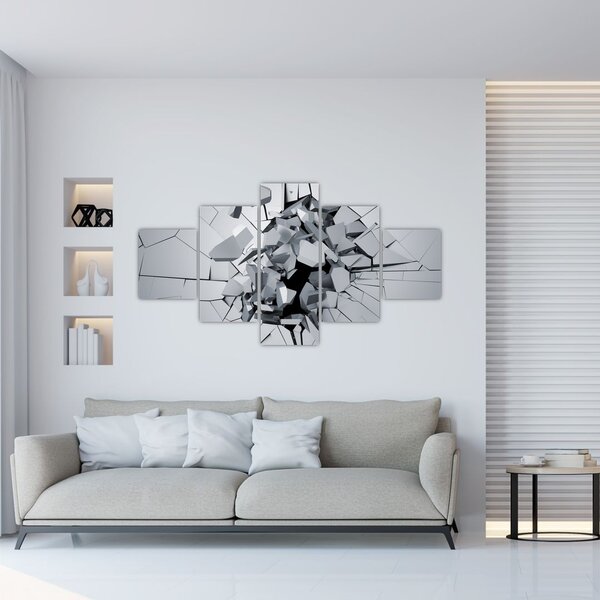 Obraz abstrakce 3D (125x70 cm)