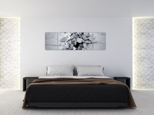 Obraz abstrakce 3D (170x50 cm)