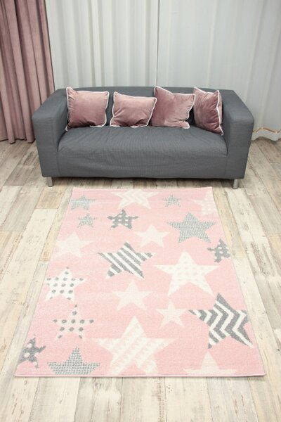 Dětský koberec Kiddy E330A-SFS32 růžový