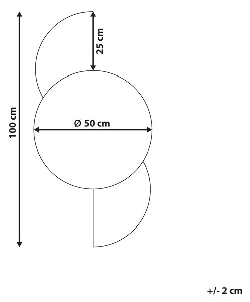Zrcadlo SEUZEY 50 cm 100 cm Fialová