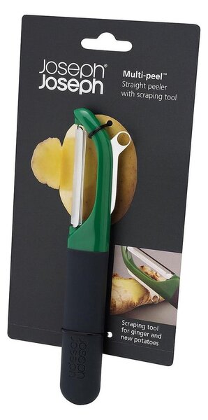 Tmavě zelená škrabka Joseph Joseph Multi-peel