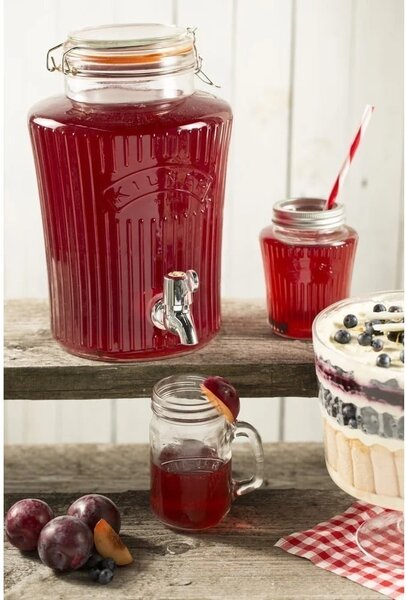 Skleněný nápojový automat s kohoutkem Kilner Vintage, 5 l