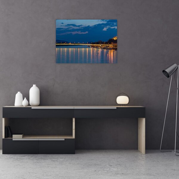 Obraz Bratislavy s hradem (70x50 cm)