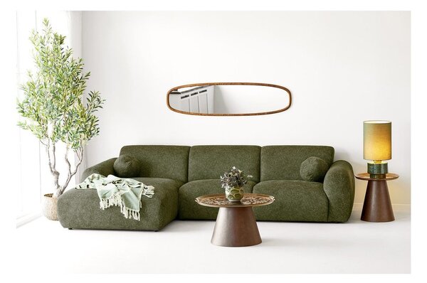 Zelená/béžová bavlněná deka 130x180 cm Loni – House Nordic