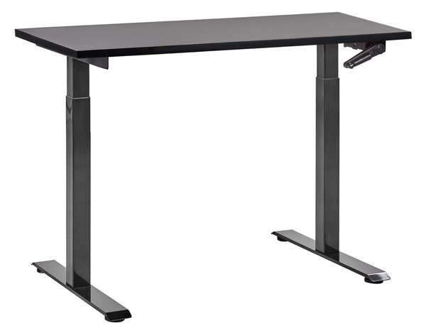 Manuálně výškově nastavitelný pracovní stůl DESTINES Černá 120 cm 72 cm
